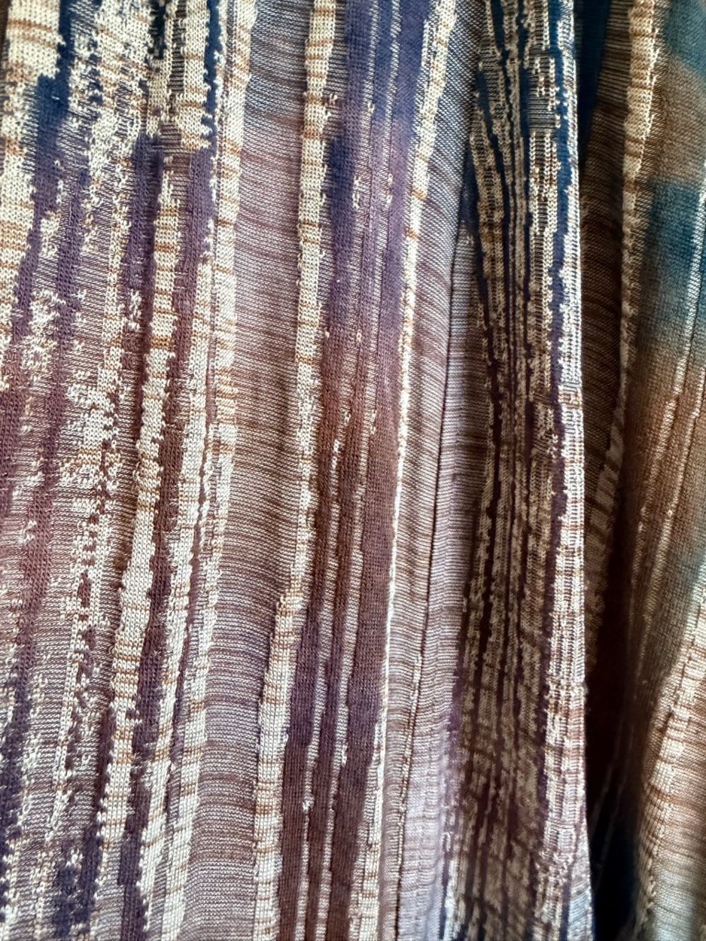 Chico's Multi-Colored Draped Open-Front Cardigan - Picture 4 of 7